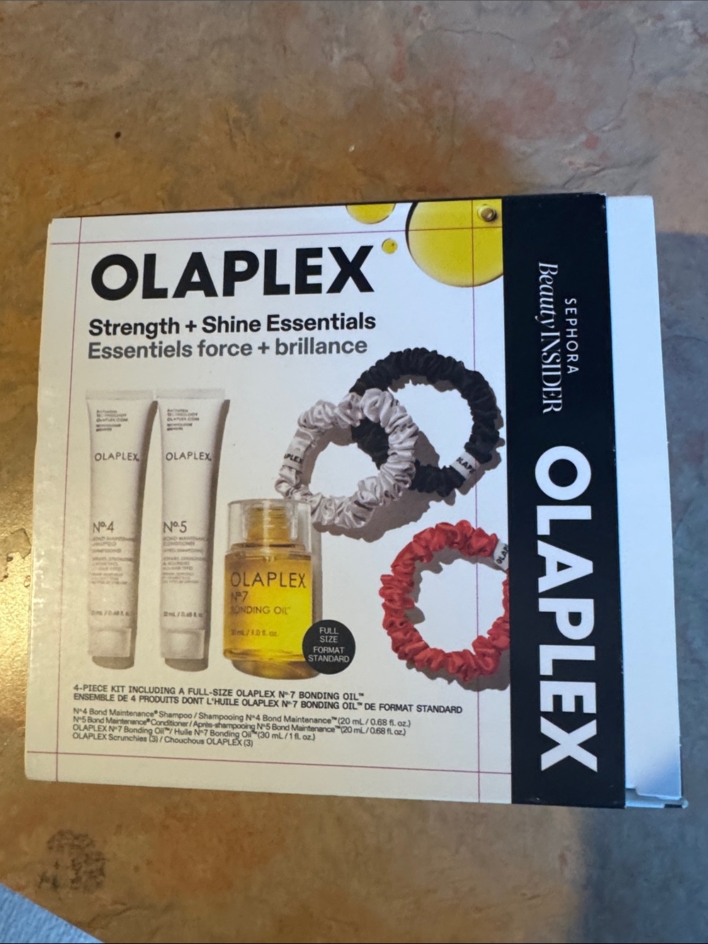 OLAPLEX Strength + Shine Essentials Set — White, Yellow, Black, Red